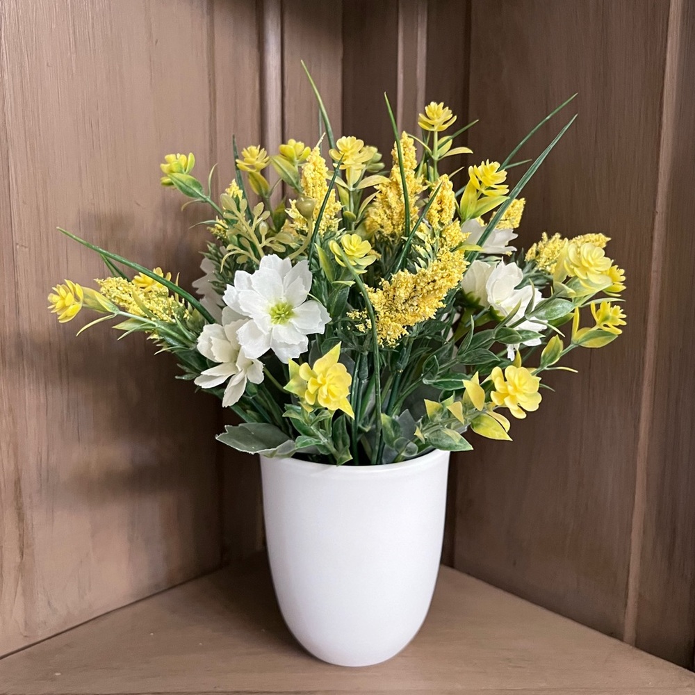Spring Faux Flower Arrangement
